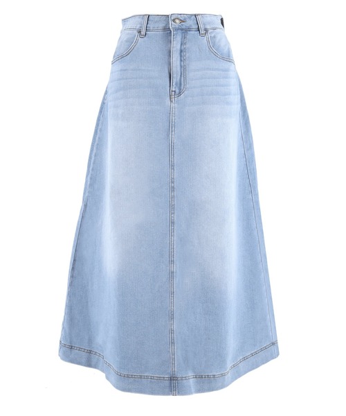 coca（coca）（コカ）の「カットデニムマキシ丈スカート（デニムスカート・レディース・ライトブルー/ブルー・L/S）」の20枚目の写真