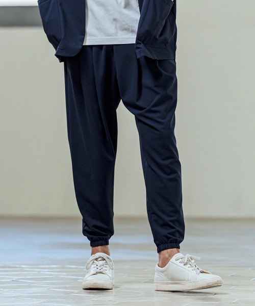 Magine(マージン)の「mp14654- Nylon Spandex Fine Rib Knit Fabric Easy Tapered Pants テーパードパンツ(MGN-261-009)(その他パンツ・メンズ・ネイビー/グレー/ブラック・48/46/44)」の3枚目の写真