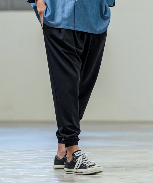 Magine(マージン)の「mp14654- Nylon Spandex Fine Rib Knit Fabric Easy Tapered Pants テーパードパンツ(MGN-261-009)(その他パンツ・メンズ・ネイビー/グレー/ブラック・48/46/44)」の10枚目の写真