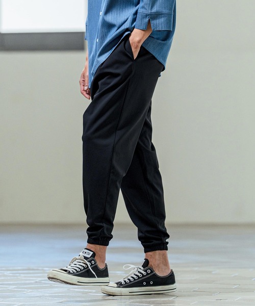 Magine(マージン)の「mp14654- Nylon Spandex Fine Rib Knit Fabric Easy Tapered Pants テーパードパンツ(MGN-261-009)(その他パンツ・メンズ・ネイビー/グレー/ブラック・48/46/44)」の11枚目の写真