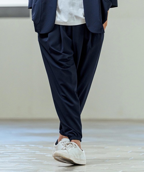 Magine(マージン)の「mp14654- Nylon Spandex Fine Rib Knit Fabric Easy Tapered Pants テーパードパンツ(MGN-261-009)(その他パンツ・メンズ・ネイビー/グレー/ブラック・48/46/44)」の16枚目の写真