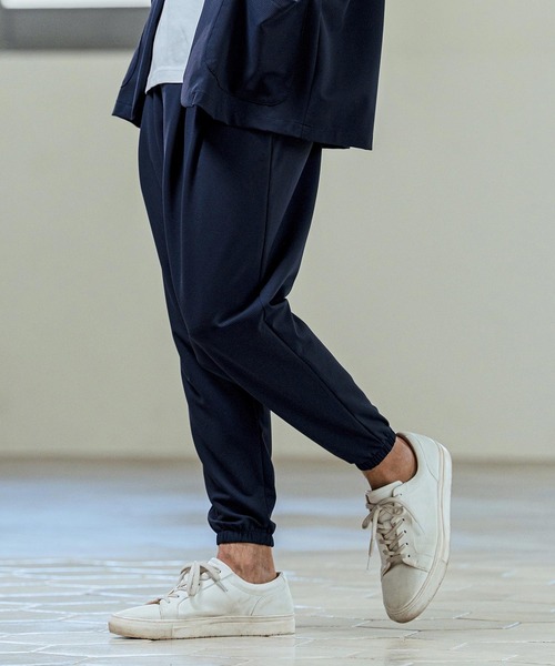 Magine(マージン)の「mp14654- Nylon Spandex Fine Rib Knit Fabric Easy Tapered Pants テーパードパンツ(MGN-261-009)(その他パンツ・メンズ・ネイビー/グレー/ブラック・48/46/44)」の17枚目の写真