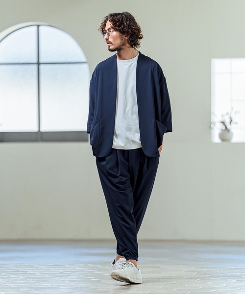Magine(マージン)の「mp14654- Nylon Spandex Fine Rib Knit Fabric Easy Tapered Pants テーパードパンツ(MGN-261-009)(その他パンツ・メンズ・ネイビー/グレー/ブラック・48/46/44)」の18枚目の写真