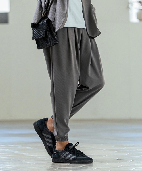 Magine(マージン)の「mp14654- Nylon Spandex Fine Rib Knit Fabric Easy Tapered Pants テーパードパンツ(MGN-261-009)(その他パンツ・メンズ・ネイビー/グレー/ブラック・48/46/44)」の21枚目の写真