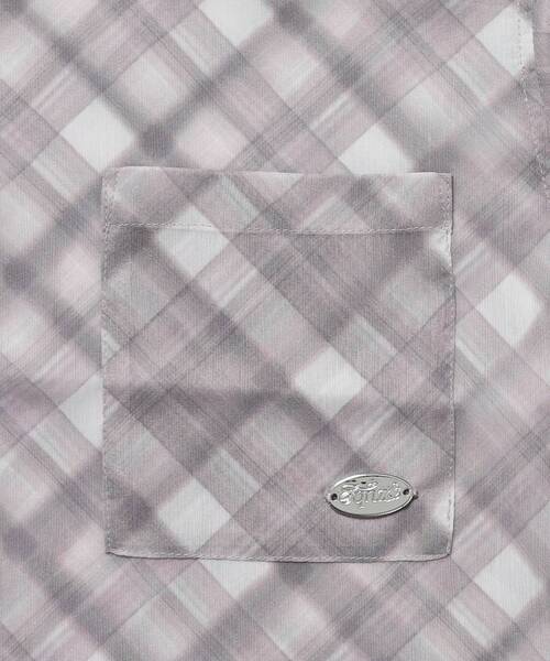 SEQUENZ(シークエンズ)の「※WEB限定 / シアー素材 / レディースチェック半袖シャツ / sqnz sheer check shirts(シャツ/ブラウス・レディース・ブルーグレー/グリーン/ピンク・MEDIUM/SMALL)」の18枚目の写真