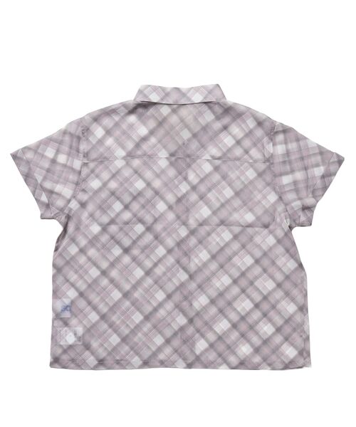 SEQUENZ(シークエンズ)の「※WEB限定 / シアー素材 / レディースチェック半袖シャツ / sqnz sheer check shirts(シャツ/ブラウス・レディース・ブルーグレー/グリーン/ピンク・MEDIUM/SMALL)」の20枚目の写真