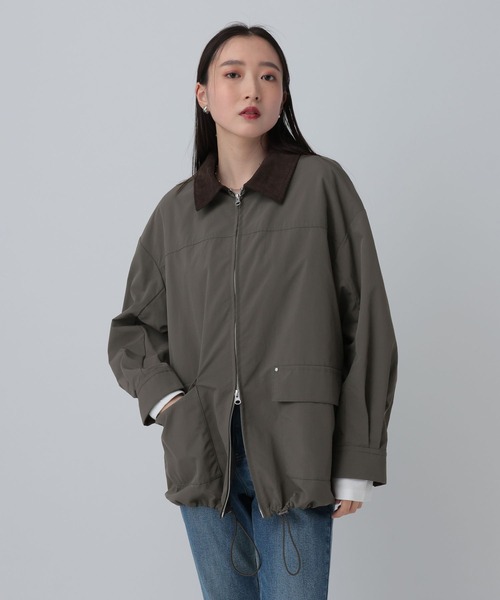 LEPSIM（レプシィム）の「ステンカラーコート　634001（ステンカラーコート・レディース・チャコールグレー/ベージュ・FREE）」の2枚目の写真