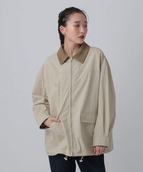 LEPSIM（レプシィム）の「ステンカラーコート　634001（ステンカラーコート・レディース・チャコールグレー/ベージュ・FREE）」の4枚目の写真