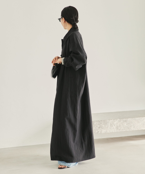 plage（プラージュ）の「Sway Balmacaan コート（その他アウター・レディース・ベージュ/ブラック・36/38）」の5枚目の写真