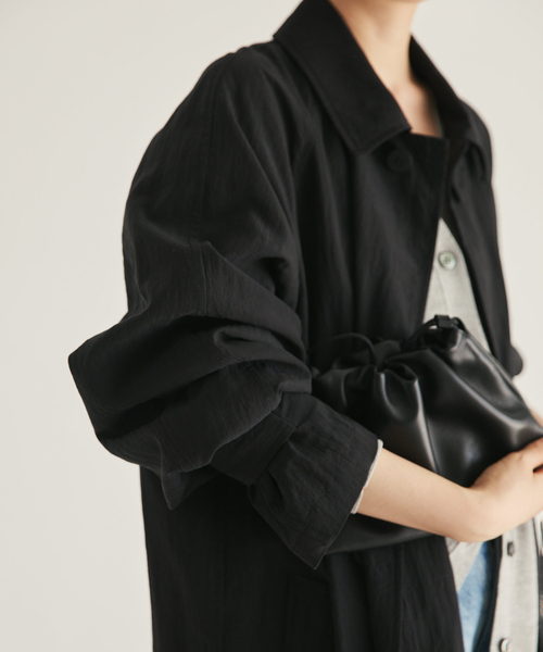 plage（プラージュ）の「Sway Balmacaan コート（その他アウター・レディース・ベージュ/ブラック・36/38）」の6枚目の写真