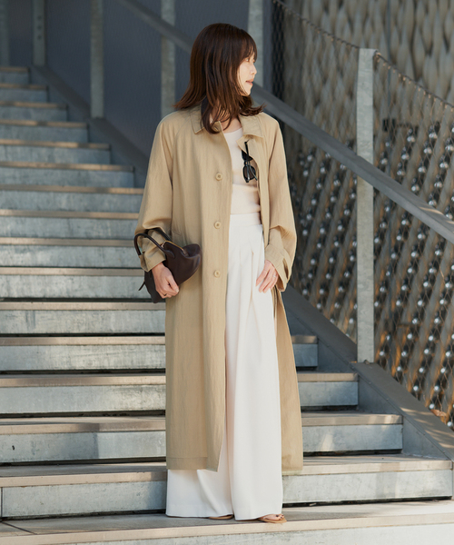 plage（プラージュ）の「Sway Balmacaan コート（その他アウター・レディース・ベージュ/ブラック・36/38）」の7枚目の写真