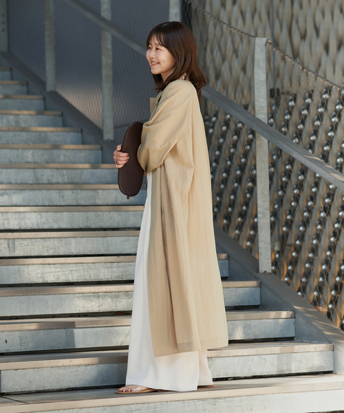 plage（プラージュ）の「Sway Balmacaan コート（その他アウター・レディース・ベージュ/ブラック・36/38）」の8枚目の写真