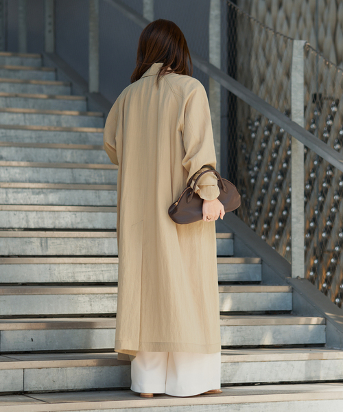 plage（プラージュ）の「Sway Balmacaan コート（その他アウター・レディース・ベージュ/ブラック・36/38）」の9枚目の写真