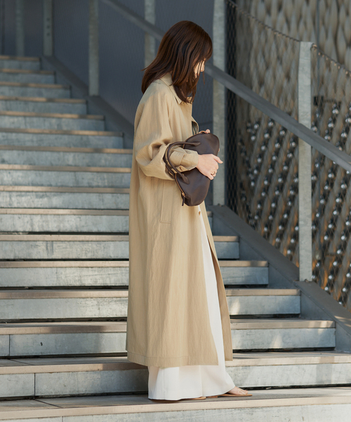 plage（プラージュ）の「Sway Balmacaan コート（その他アウター・レディース・ベージュ/ブラック・36/38）」の10枚目の写真