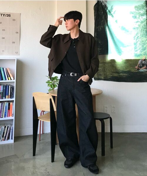 P.IN.O(ピインオ)の「ノンフェイド生地カーブドデニム - ブラック(デニムパンツ・メンズ・その他・MEDIUM/LARGE/SMALL/X-LARGE)」の8枚目の写真