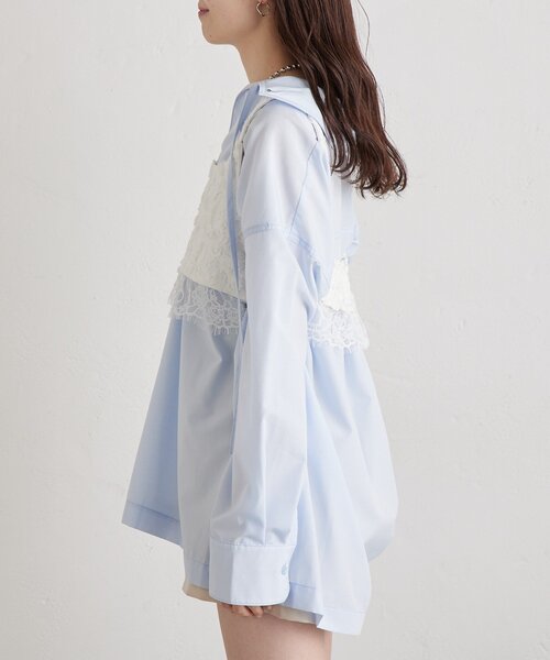 mystic（ミスティック）の「フラワーレースビスチェ（シャツ/ブラウス・レディース・ブラック/オフホワイト・FREE）」の15枚目の写真