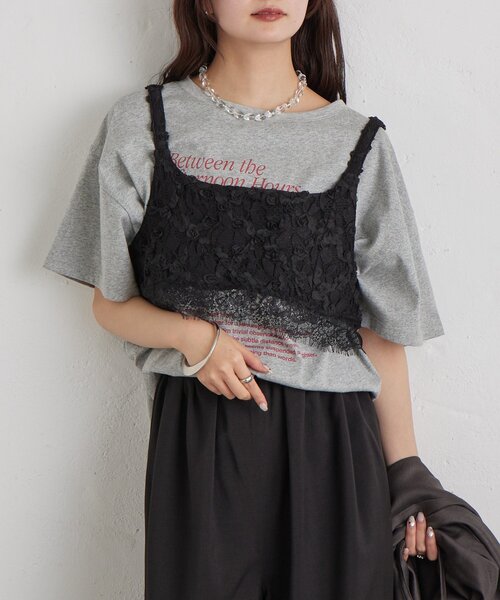 mystic（ミスティック）の「フラワーレースビスチェ（シャツ/ブラウス・レディース・ブラック/オフホワイト・FREE）」の18枚目の写真