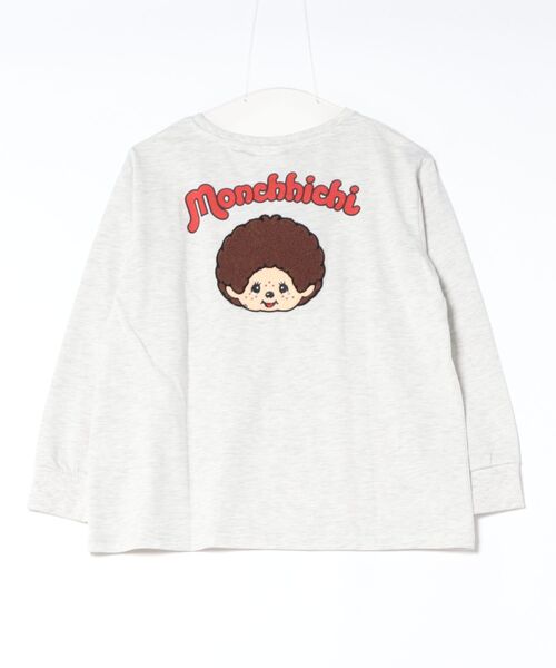 Mac-House(マックハウス)の「【 Monchhichi / モンチッチ 】 サガラ刺繍ロングスリーブTシャツ アクリルキーホルダー付き(Tシャツ/カットソー・レディース・オートミール/チャコールグレー・M/L)」の9枚目の写真