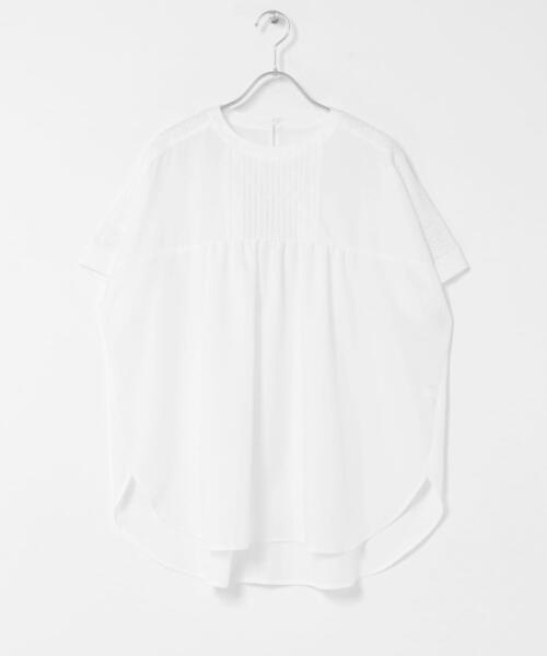 ITEMS URBANRESEARCH（アイテムズ アーバンリサーチ）の「ピンタックレースブラウス（シャツ/ブラウス・レディース・ブラック/ライトブルー/キャメル/オフホワイト・FREE）」の12枚目の写真
