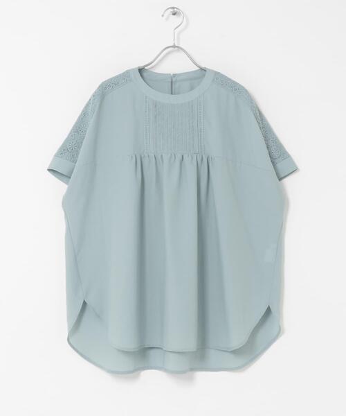 ITEMS URBANRESEARCH(アイテムズ アーバンリサーチ)の「ピンタックレースブラウス(シャツ/ブラウス・レディース・ブラック/ライトブルー/キャメル/オフホワイト・FREE)」の12枚目の写真