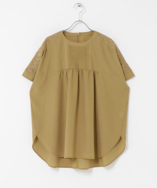 ITEMS URBANRESEARCH(アイテムズ アーバンリサーチ)の「ピンタックレースブラウス(シャツ/ブラウス・レディース・ブラック/ライトブルー/キャメル/オフホワイト・FREE)」の9枚目の写真