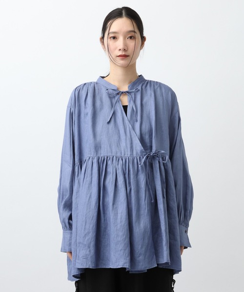 natural by studio clip 専用です セール】《natural by clip》リネンカシュクールブラウス（シャツ