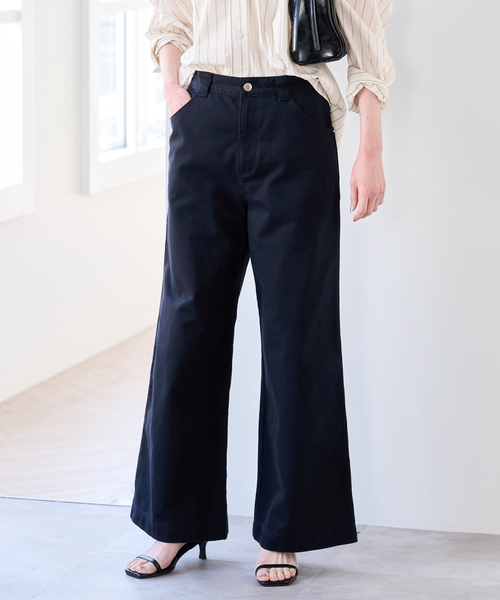 U by SPICK&SPAN（ユーバイスピックアンドスパン）の「《新色 / 追加》ヴィンテージライクチノパンツ（チノパンツ・レディース・ネイビー/ベージュ/ブラウン・38/36）」の15枚目の写真