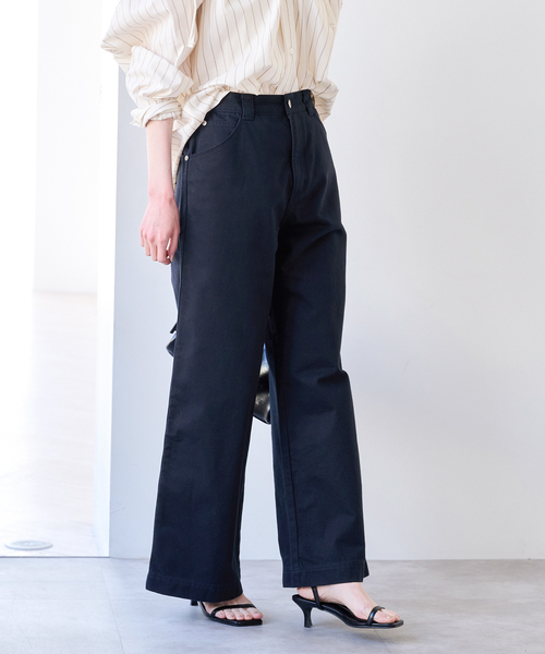 U by SPICK&SPAN（ユーバイスピックアンドスパン）の「《新色 / 追加》ヴィンテージライクチノパンツ（チノパンツ・レディース・ネイビー/ベージュ/ブラウン・38/36）」の16枚目の写真