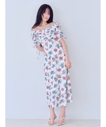SNIDEL（スナイデル）の「【WEB限定/ROSE Collection】ROSEプリントワンピース（ワンピース）」