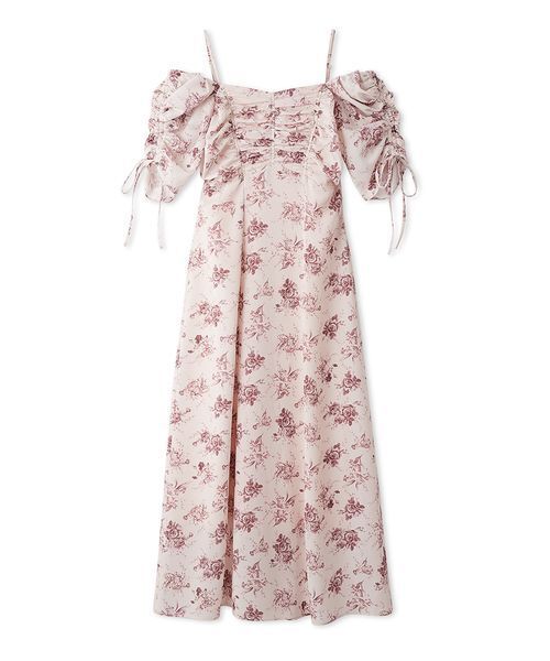 SNIDEL（スナイデル）の「【WEB限定/ROSE Collection】ROSEプリントワンピース（ワンピース・レディース・イエロー/アイボリー/ピンクベージュ/マルチ・0/1/2/00）」の22枚目の写真