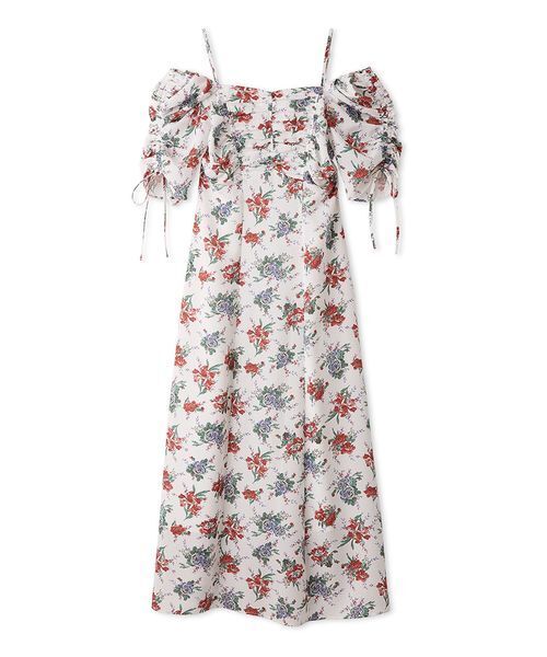 WEB限定/ROSE Collection】ROSEプリントワンピース（ワンピース