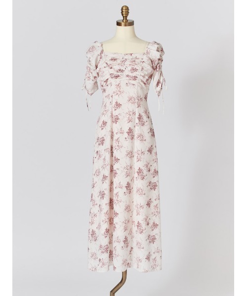 WEB限定/ROSE Collection】ROSEプリントワンピース（ワンピース