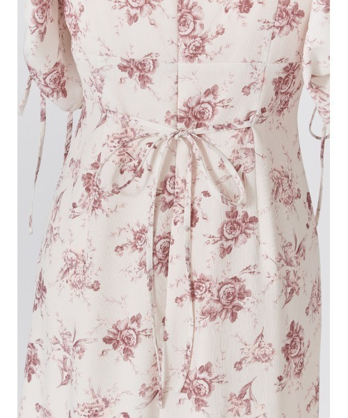 SNIDEL（スナイデル）の「【WEB限定/ROSE Collection】ROSEプリントワンピース（ワンピース・レディース・イエロー/アイボリー/ピンクベージュ/マルチ・0/1/2/00）」の12枚目の写真