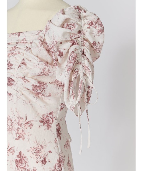 SNIDEL（スナイデル）の「【WEB限定/ROSE Collection】ROSEプリントワンピース（ワンピース・レディース・イエロー/アイボリー/ピンクベージュ/マルチ・0/1/2/00）」の15枚目の写真