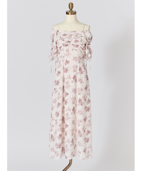 SNIDEL（スナイデル）の「【WEB限定/ROSE Collection】ROSEプリントワンピース（ワンピース・レディース・イエロー/アイボリー/ピンクベージュ/マルチ・0/1/2/00）」の16枚目の写真