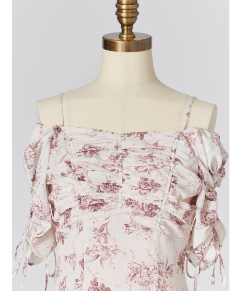 SNIDEL（スナイデル）の「【WEB限定/ROSE Collection】ROSEプリントワンピース（ワンピース・レディース・イエロー/アイボリー/ピンクベージュ/マルチ・0/1/2/00）」の17枚目の写真