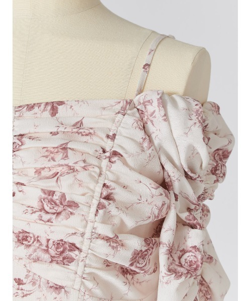 SNIDEL（スナイデル）の「【WEB限定/ROSE Collection】ROSEプリントワンピース（ワンピース・レディース・イエロー/アイボリー/ピンクベージュ/マルチ・0/1/2/00）」の18枚目の写真
