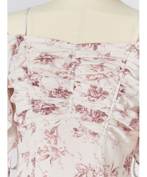 SNIDEL（スナイデル）の「【WEB限定/ROSE Collection】ROSEプリントワンピース（ワンピース・レディース・イエロー/アイボリー/ピンクベージュ/マルチ・0/1/2/00）」の19枚目の写真