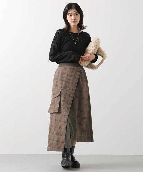 Gready Brilliant（グレディブリリアン）の「ストレッチレースカットソー（Tシャツ/カットソー・レディース・ブラック/オフホワイト・38）」の16枚目の写真