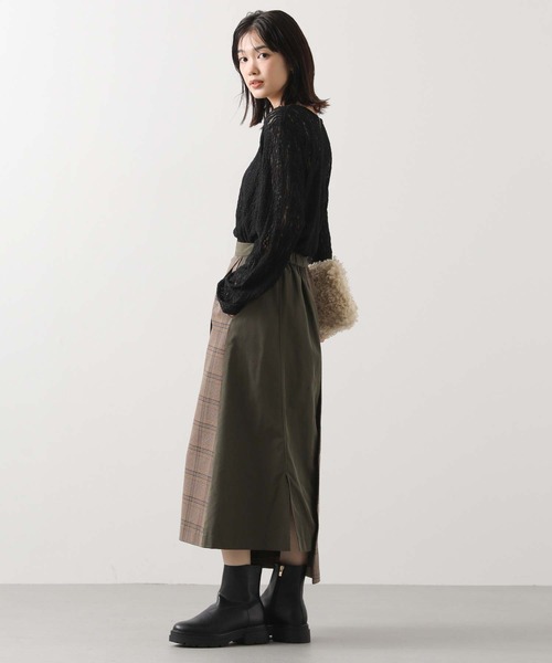 Gready Brilliant（グレディブリリアン）の「ストレッチレースカットソー（Tシャツ/カットソー・レディース・ブラック/オフホワイト・38）」の17枚目の写真