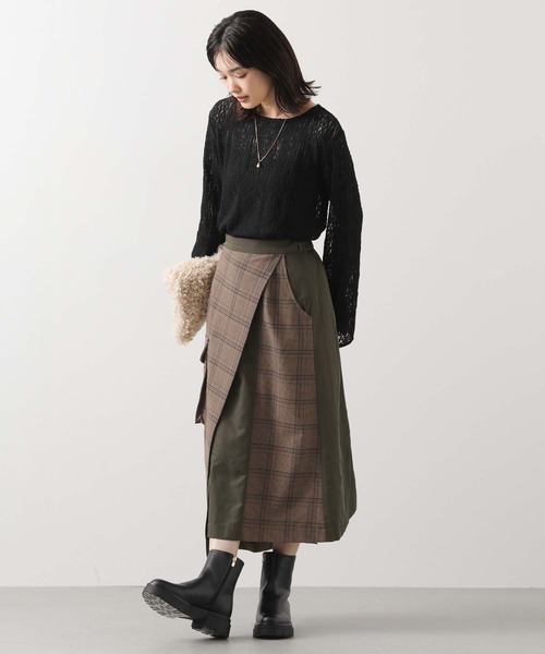 Gready Brilliant（グレディブリリアン）の「ストレッチレースカットソー（Tシャツ/カットソー・レディース・ブラック/オフホワイト・38）」の19枚目の写真