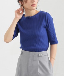 【ＵＶカット】５分袖ボートネックトップス