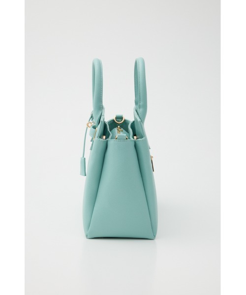 rienda（リエンダ）の「【森香澄さん着用】ベルトデザインカデナバッグ（ショルダーバッグ・レディース・ベージュ/ピンク/ライトブルー/ブラック・FREE）」の6枚目の写真