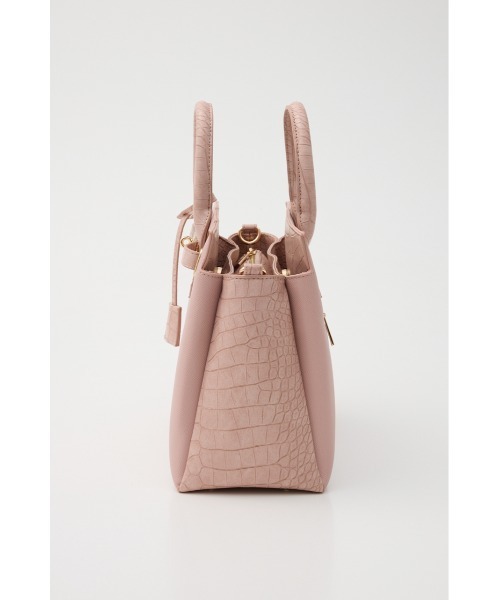 rienda（リエンダ）の「【森香澄さん着用】ベルトデザインカデナバッグ（ショルダーバッグ・レディース・ベージュ/ピンク/ライトブルー/ブラック・FREE）」の14枚目の写真