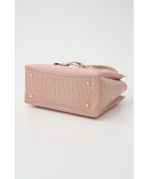 rienda（リエンダ）の「【森香澄さん着用】ベルトデザインカデナバッグ（ショルダーバッグ・レディース・ベージュ/ピンク/ライトブルー/ブラック・FREE）」の21枚目の写真