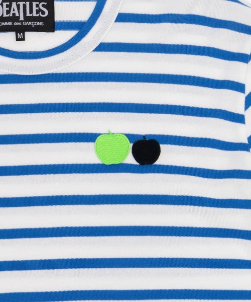 THE BEATLES COMME des GARCONS（ザ ビートルズ コムデギャルソン）の「THE BEATLES 「BORDER」LONG SLEEVE TEE（Tシャツ/カットソー・メンズ・ホワイト×イエロー/ホワイト×グリーン/ホワイト×ブルー・XL/L/M/S/XS）」の5枚目の写真