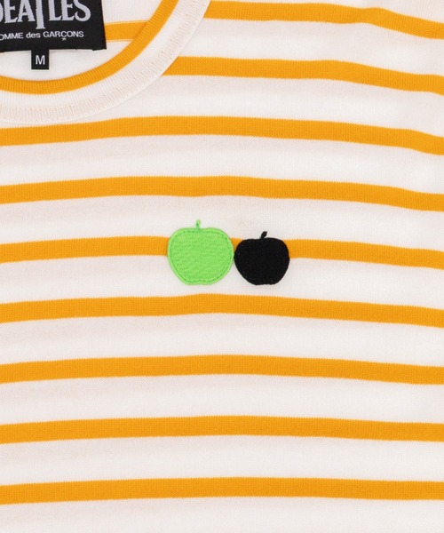 THE BEATLES COMME des GARCONS（ザ ビートルズ コムデギャルソン）の「THE BEATLES 「BORDER」LONG SLEEVE TEE（Tシャツ/カットソー・メンズ・ホワイト×イエロー/ホワイト×グリーン/ホワイト×ブルー・XL/L/M/S/XS）」の6枚目の写真