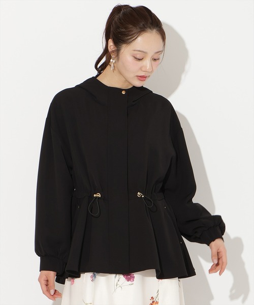 WILLSELECTION(ウィルセレクション)の「ドロストペプラムフードブルゾン(ブルゾン・レディース・ブラック/ベージュ/オフホワイト・FREE)」の12枚目の写真