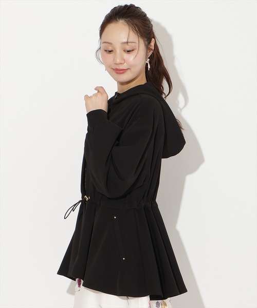 WILLSELECTION(ウィルセレクション)の「ドロストペプラムフードブルゾン(ブルゾン・レディース・ブラック/ベージュ/オフホワイト・FREE)」の13枚目の写真