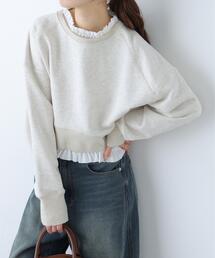 FREE'S MART | 【MFM】フリルドッキングスウェット(Tシャツ/カットソー)